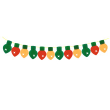 2Stück Hängende Weihnachtslichter Banner Partydekoration