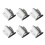 6teiliges Weißes Cummerbund Mit Magnet 9