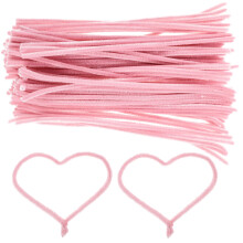 100Stk Riesige Rosa Chenille Stäbe Plüsch Für DIY Basteln