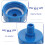 Zehuanyu Computer Adapter Ventil 8,50x7,00x6,00 cm Blau 8