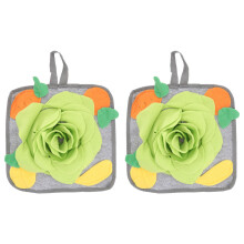 2Stk Rabbit Sniffing Fleece Futter Kau Spielzeug