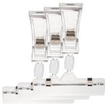 3Stk Doppelseitiger Kartenhalter Mit Clip Anhänger Doppelter Memo Clip