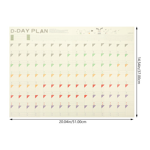10 Blatt Planer Für Lernen Zeitplanung Countdown 1