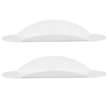 Woonkamer Kinderen Boekenplank Wit Plastic 2 Stuks 11,7x3,9x2,0 Inch