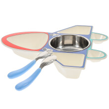 Toddler Schalen Platen Vliegtuig Eetblad Set Met Zuignap Basis