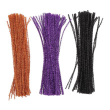 300 Stuks Diy Chenille Steelwol Glitter Sticks Voor Knutselen En