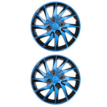 Raindrops Auto Velgklep Cover Zwart PP 2 Stuks 14 Inch