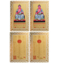 4 Stuks Chinese Stijl Amulet Generaal Taisui Geluk Succes Bescherming