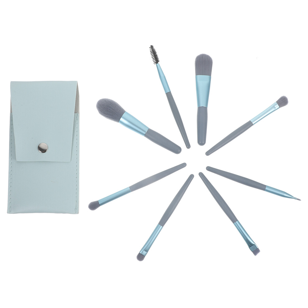 Villcase Blue 1Set Makeup Brush Set Soft Synthetic Brushes For Women Cosmetics
