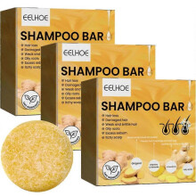 (3pcs)Ginger Hair Regrowth Shampoo Bar, Promotes Hair Growth Care Ginger Soap