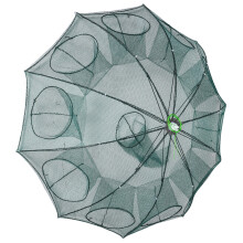 Zehuanyu Net-Moving Cage Vouwende Visserijkooi 90X90X40 Cm Grijs