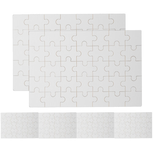 Holz Puzzle Pieces Blank Weiß Sublimation DIY Bastelspaß