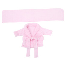 Bath Pasgeborene Katoenen Badjas Roze 1 Set
