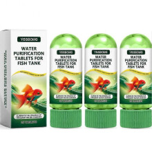 (3pcs)Fish Tank Water Purification Tablet Effectively Remove Impurities From Water Fish Tank Water Purification Tablet