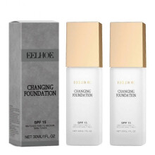 (2pcs) Changing Foundation Nature Colour-Changing Foundation for Women, Hydrating Magic Skin Changing Foundation, Moisturizing Light Weight Non-Greasy