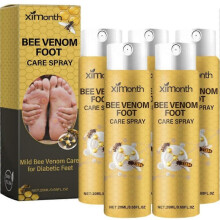 (5pcs)Bee Venom Foot Care Spray Soften Dead Skin Calluses Remover Repair Cracked Nourish Feet Skin Anti-Beriberi Exfoliate Foot Care