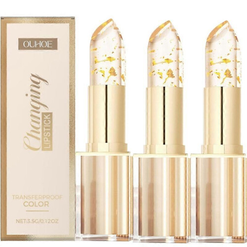 (3pcs)Transferproof Color Changing Lipstick Natural Moisturizing Lip Balm