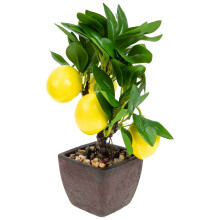 Faux Bonsai Simulierter Zitronen-Bonsai Dekorativer 1 Satz