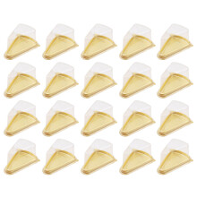 50Stk Kuchenboxen Transparente Mousse Verpackungsbox Gold
