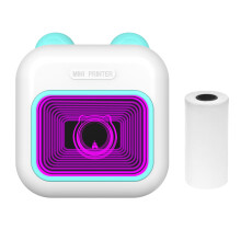 Mini Pocket Thermal Printer 7-Color LED BT Wireless 57x25mm