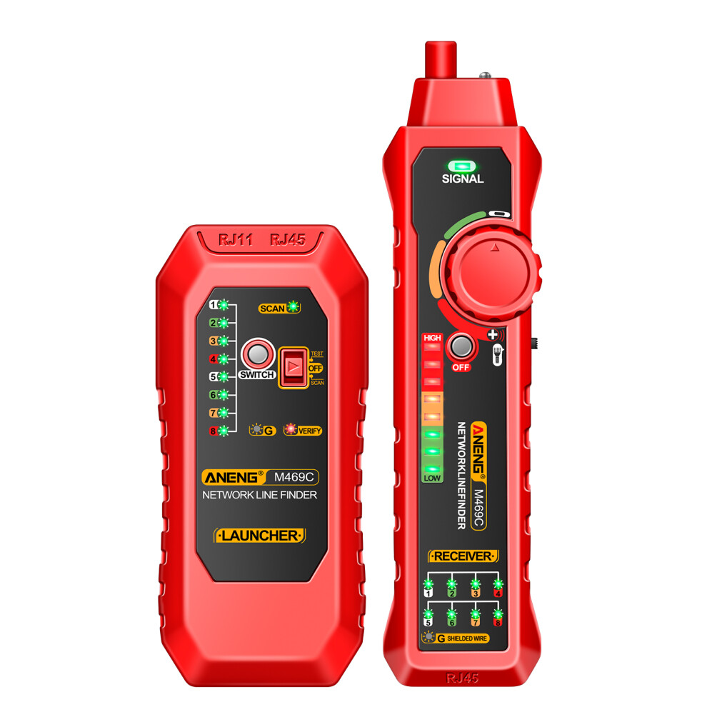 Aneng M469c Network Cable Finder Rj45/Rj11 Lan Tester Wire Tracker 323163053455