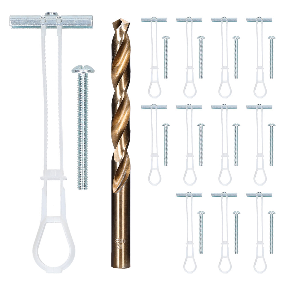 Flip Toggle Drywall Anchor Set Heavy Duty Hollow Wall With Steel Wings 323163053530
