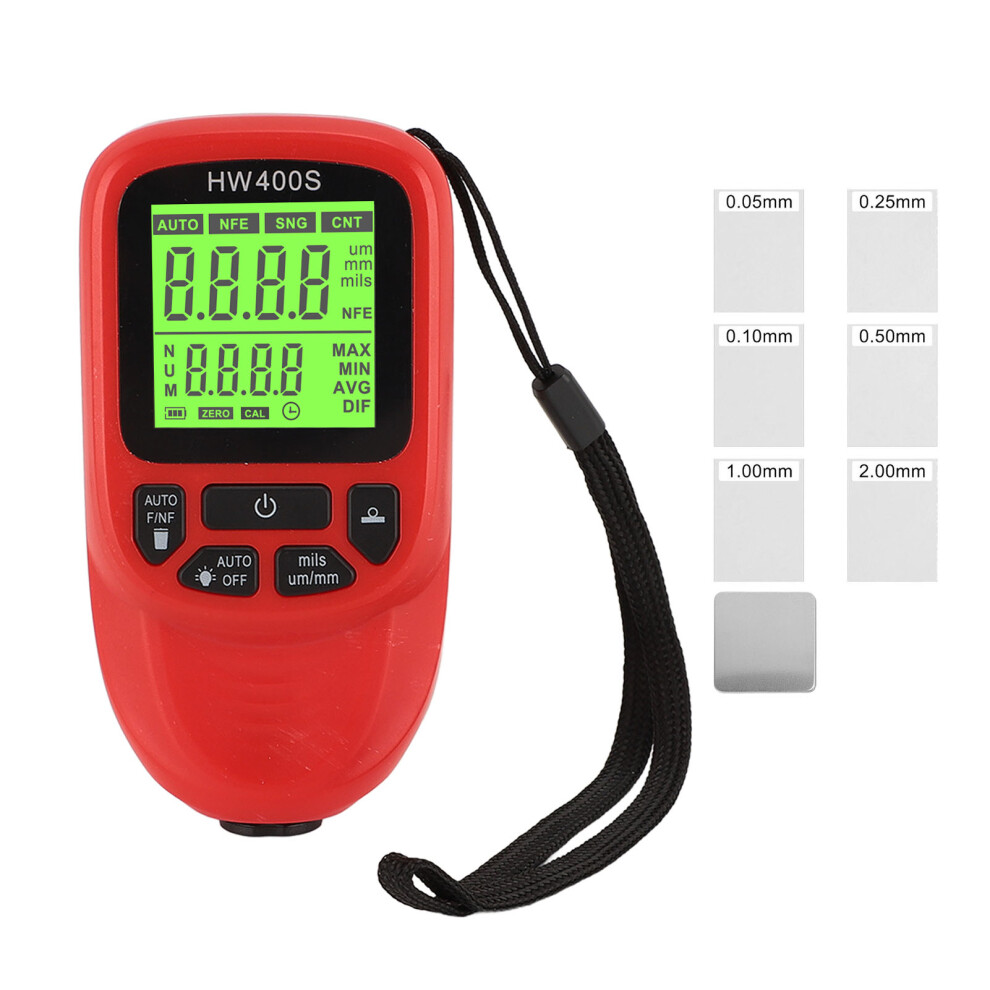 (Black) Coating Thickness Gauge High Accuracy 3 Units Paint Mil Meter Red 323163056333