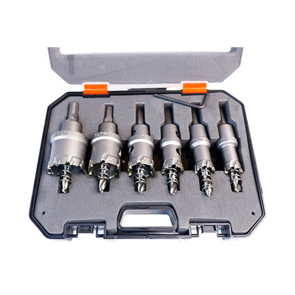 6Pc Carbide Hole Saw Kit 16-35Mm For Metal Stainless Steel Iron Copper 323163059075