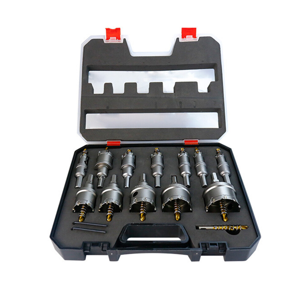 12Pc Carbide Hole Saw Kit 16-50Mm Metal Stainless Steel Iron Copper 323163059099