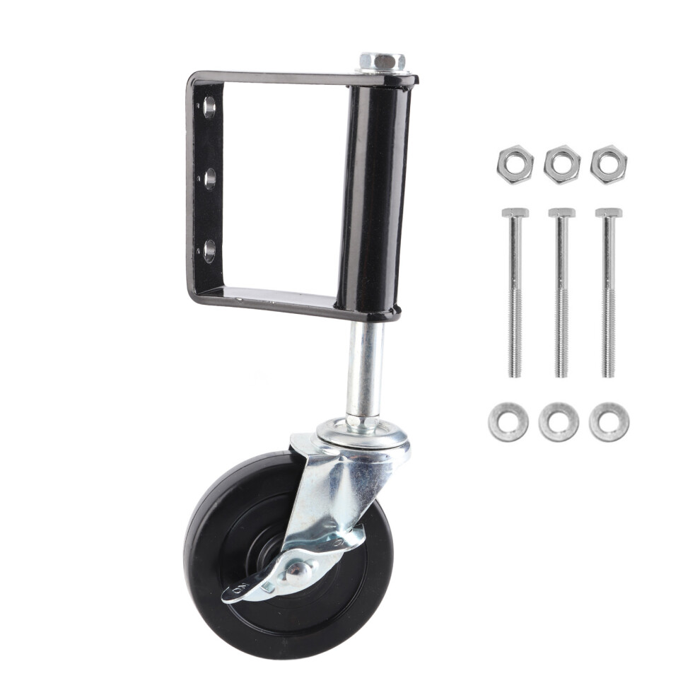 4In Gate Caster 330Lbs 360 Spring Loaded Adjustable With Brake 323163059150
