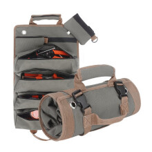 Tool Roll Up Bag 2 Pouches 4 Pockets Thickened Oxford