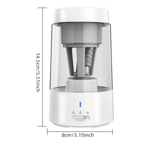 Portable Rechargeable Pencil Sharpener 6-8mm for Home School Office 2