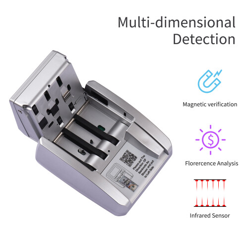 Portable UV/MG/IR Counterfeit Bill Detector with Value Counting 2