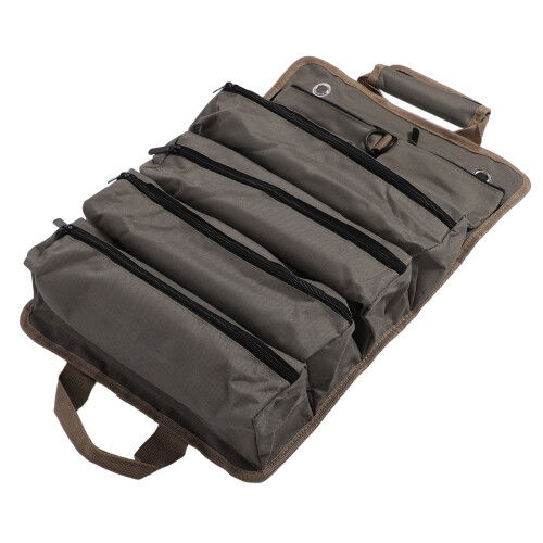Tool Roll Up Bag 2 Pouches 4 Pockets Thickened Oxford 1