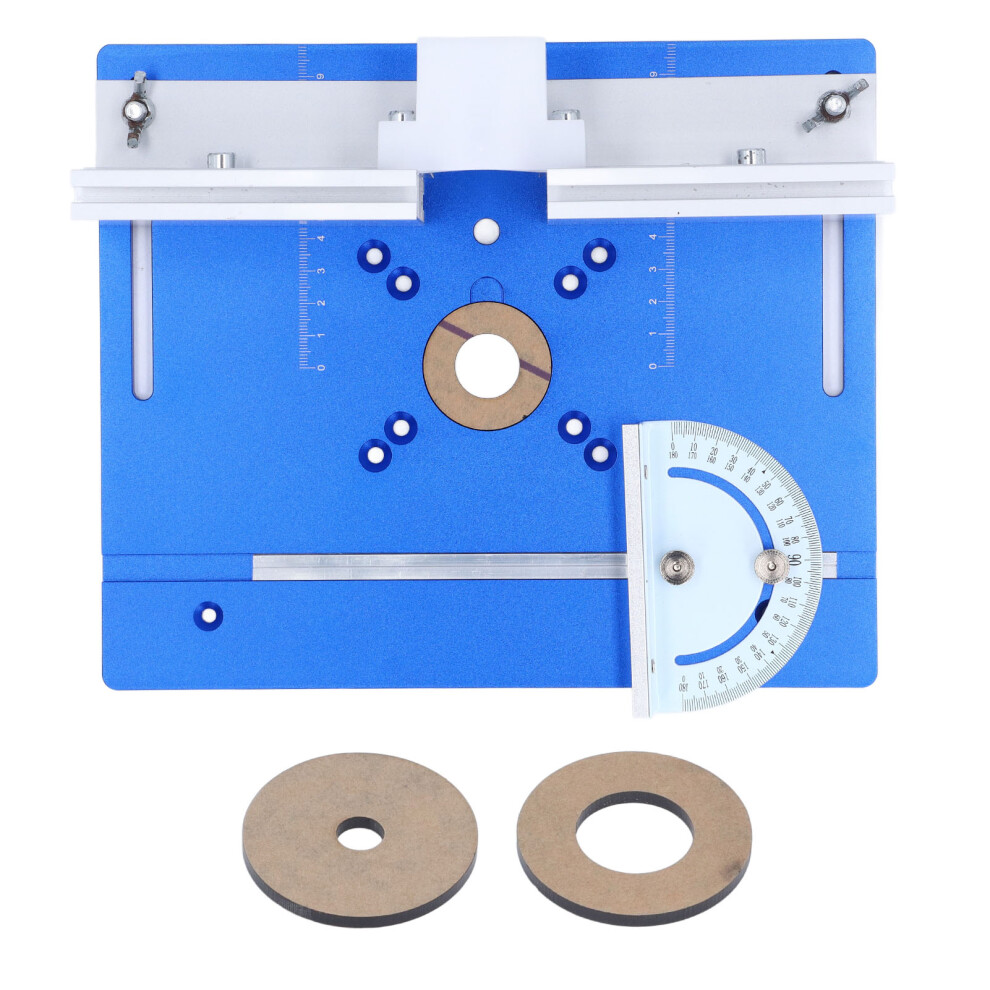 (Red) Router Table Insert Plate Aluminum Alloy Flip Board Woodworking Blue 323163056999