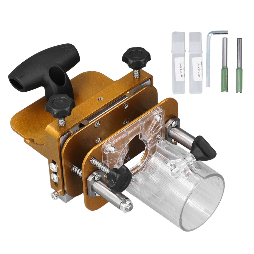 Mortising Jig 2 In 1 Stainless Steel Adjustable Wood Router Locator 323163059600