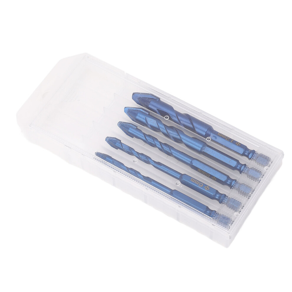 5Pcs Eccentric Twist Bit Set M35 Tungsten Steel For Masonry Concrete 323163061450