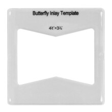 Bow Tie Inlay Template Transparent Acrylic Router Jig Woodworking