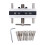 (Gold) Self Centering Doweling Jig Kit 6 Bushings Adjustable Width Silver 1