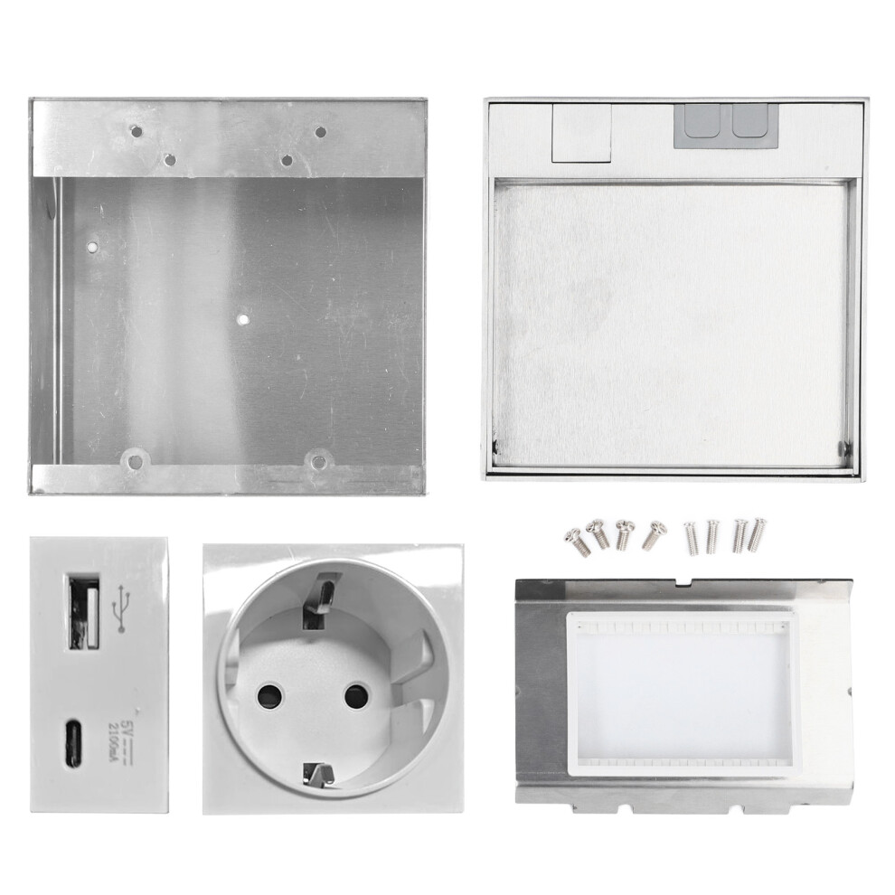 Floor Outlet 2 Prong Usb Type C Waterproof Recessed Socket 323163058252