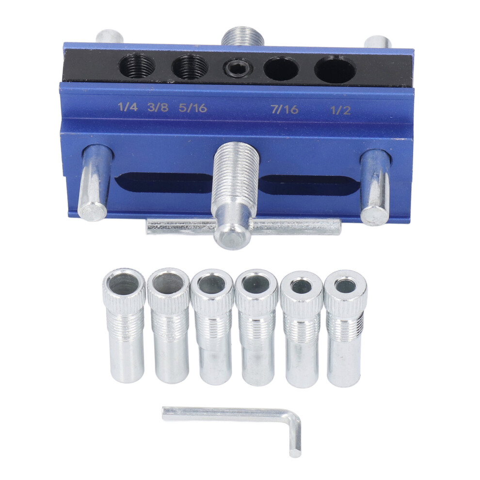 Doweling Jig Kit 6 Drill Bushings Self Centering Pin Woodworking Blue 323163060224