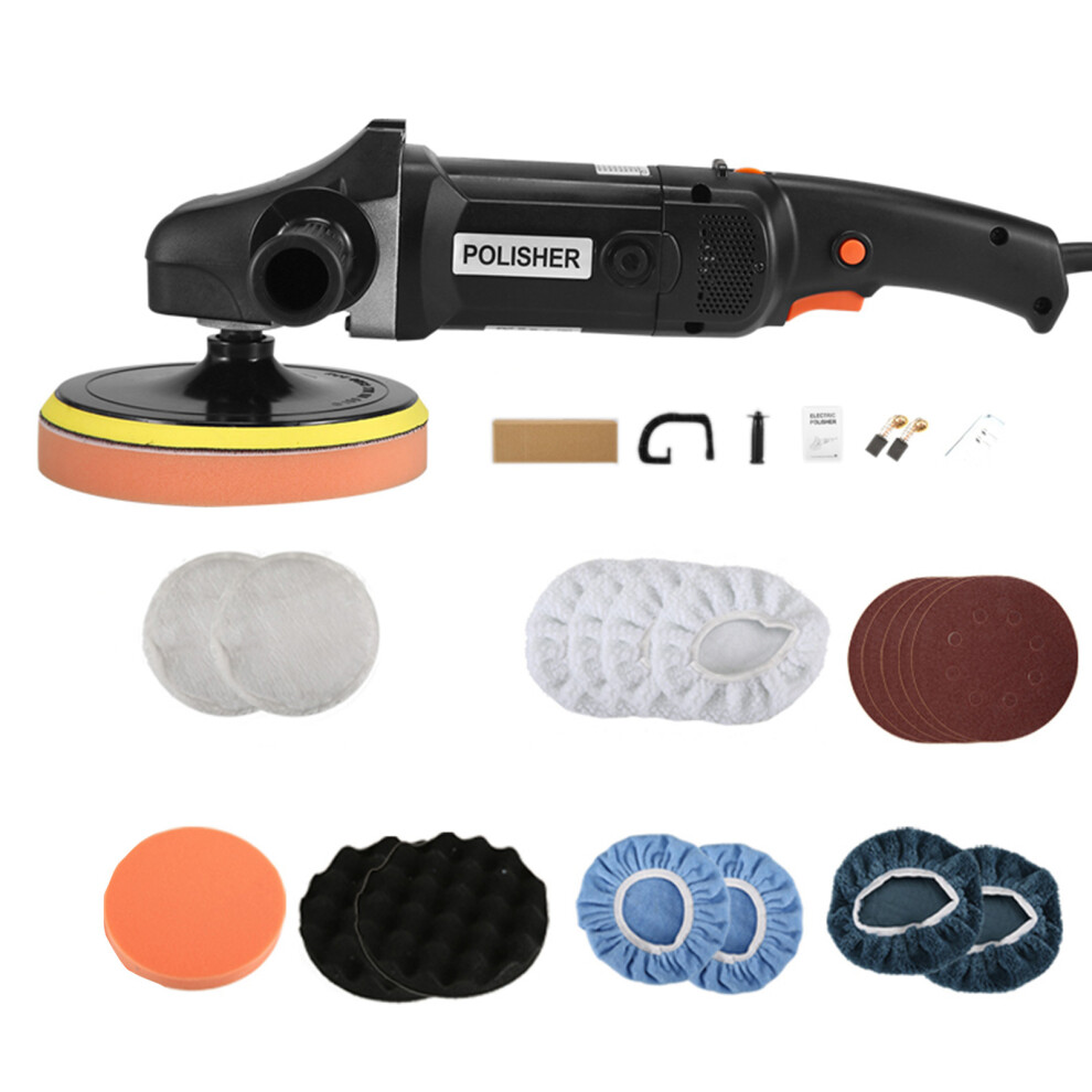 Buffer Polisher 1400W 8 Speeds 600-3600Rpm Detachable Handle Car Boat 323163063195