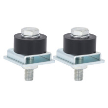 2Pcs Stainless Steel Trolley Roller Wheels for 1-5/8in Strut Channel