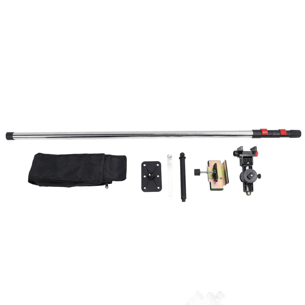 9.84Ft Telescopic Laser Leveler Stainless Steel Pole With Stabilizer 323163061757