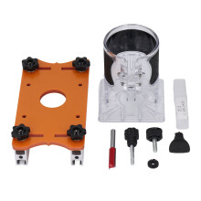 Woodworking Router Base with Transparent Cover 6-56mm Adjustment