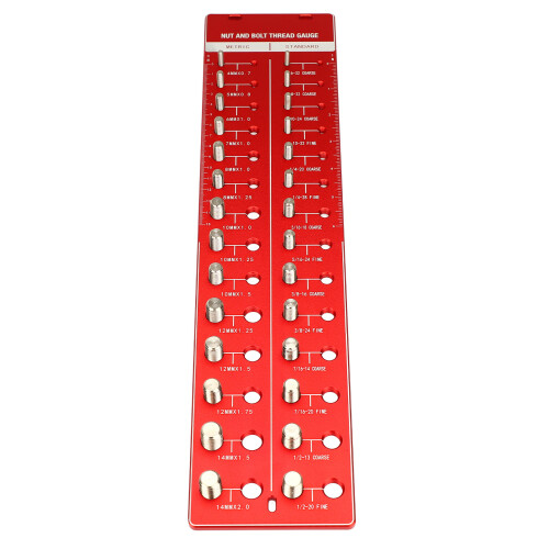 Nut Bolt Thread Checker 14 Metric Sizes Gauge 6 Inch Ruler on OnBuy