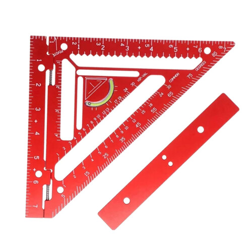 Aluminum Rafter Square Tool with Jig Block Layout Measuring 2