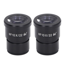 2Pcs Microscope Eyepiece 10X Aluminum Alloy Wide Angle 22mm 30mm Mount