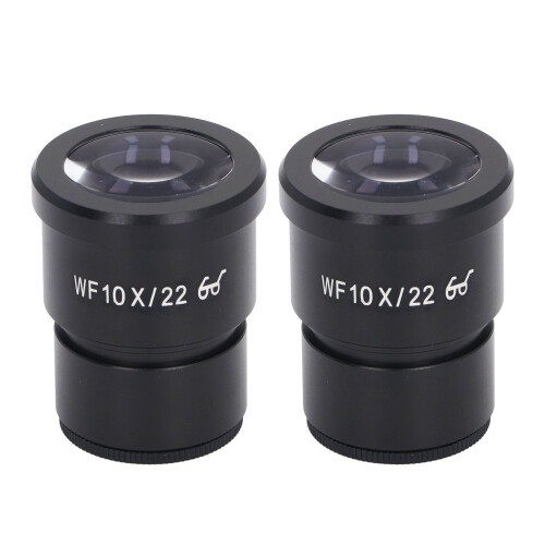 2Pcs Microscope Eyepiece 10X Aluminum Alloy Wide Angle 22mm 30mm Mount