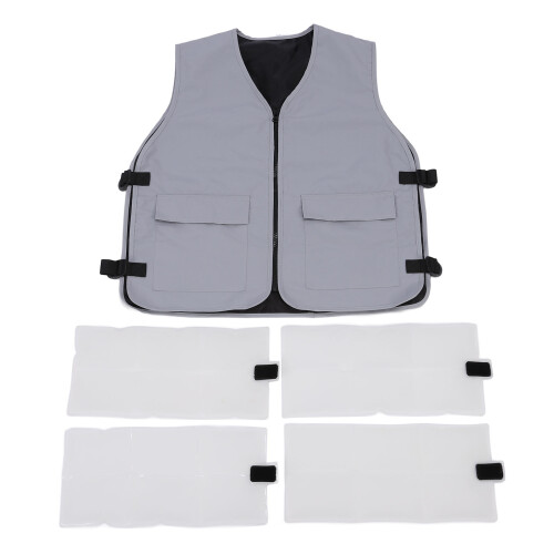 Cooling Vest Polyester 3H Summer Ice Vest for Firefighting Catering